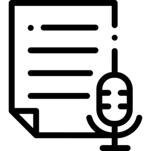 icon indicating transcription is available